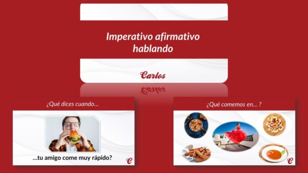 Imperativo Afirmativo hablando + karty do gry Poco Loco