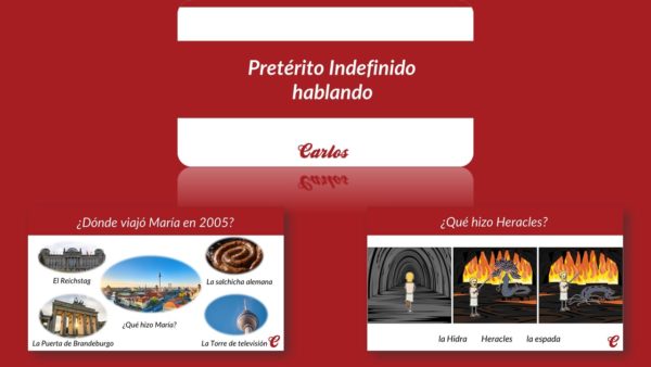 Pretérito Indefinido hablando + karty do gry Poco Loco