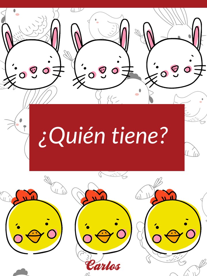 ¿Quién tiene? Pascua