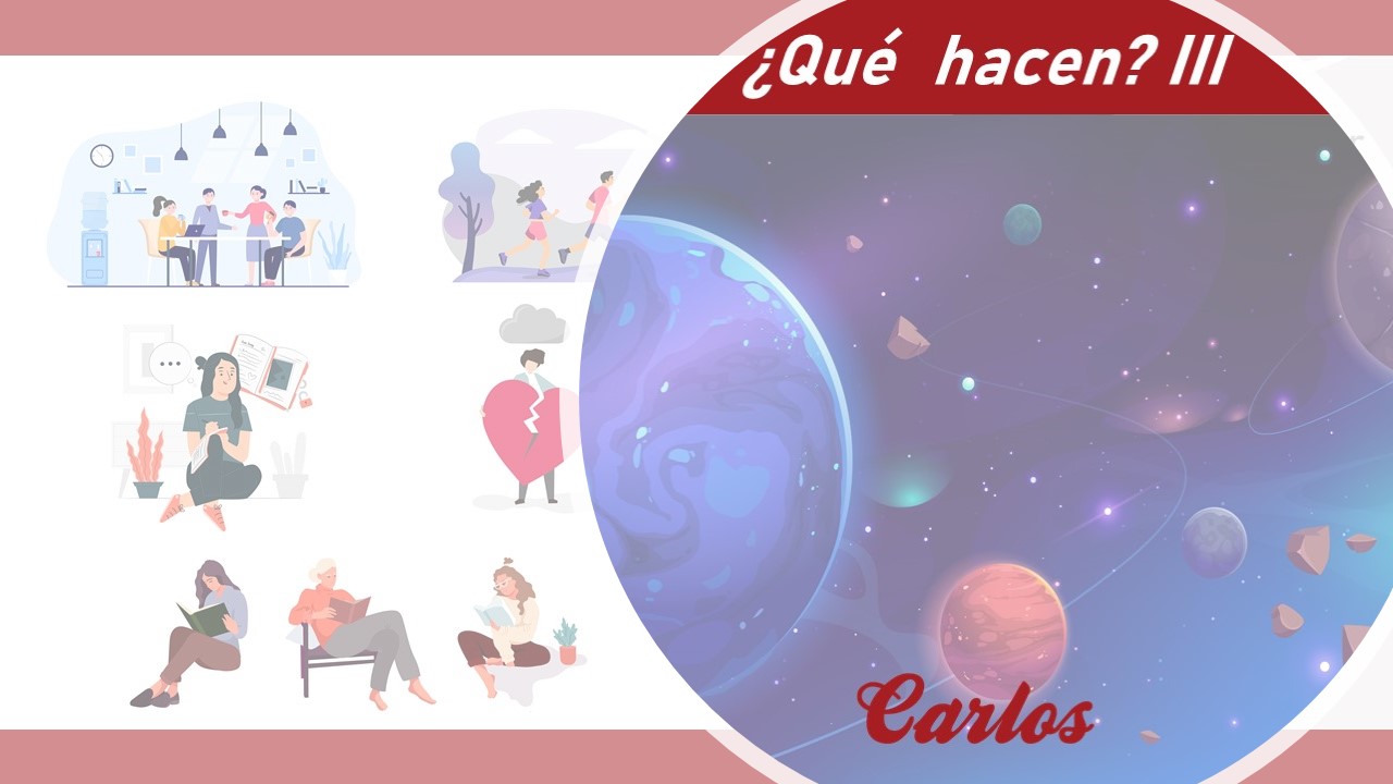 ¿Qué hacen? Los verbos regulares 1, 2 y 3 grupo