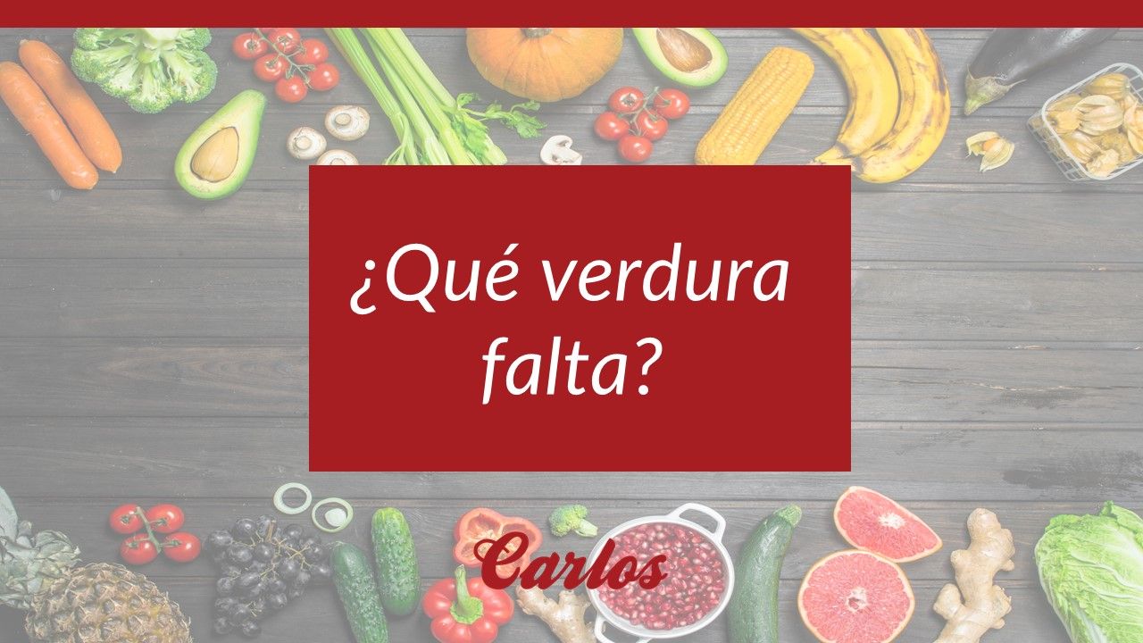 ¿Qué verdura falta?