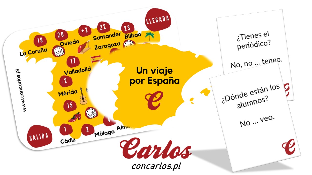 Un viaje por España. Plansza uniwersalna + karty OD